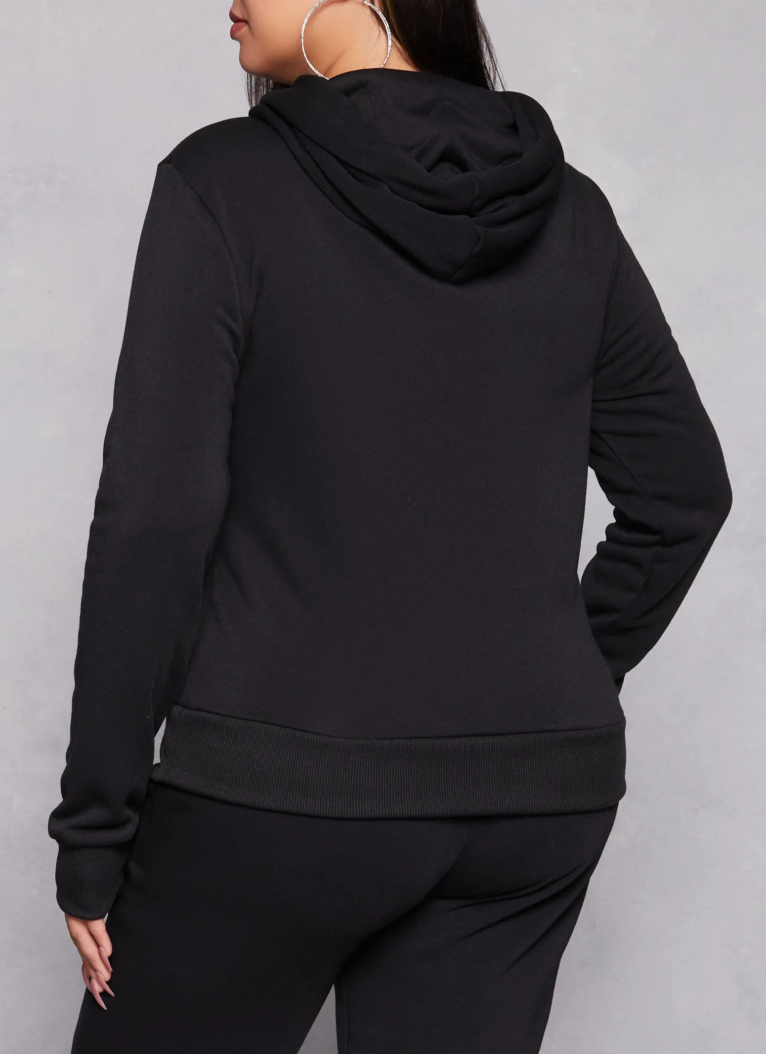 Plus Size Attitude Bear Graphic Pullover Hoodie sold by Rainbow product image thumbnail 3