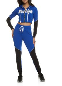 Brooklyn Zip Front Graphic Hoodie sold by Rainbow