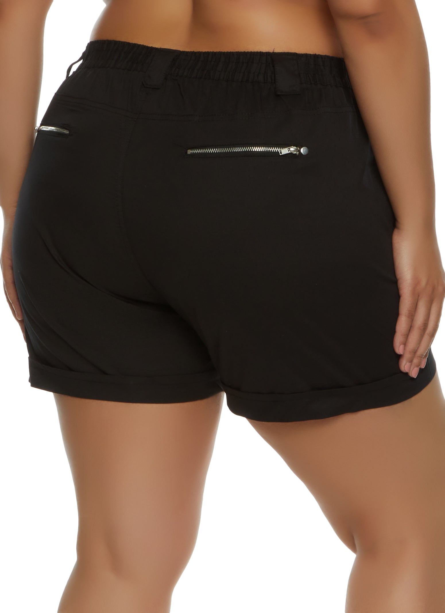 Plus Size Poplin Cuffed Cargo Shorts sold by Rainbow product image thumbnail 2