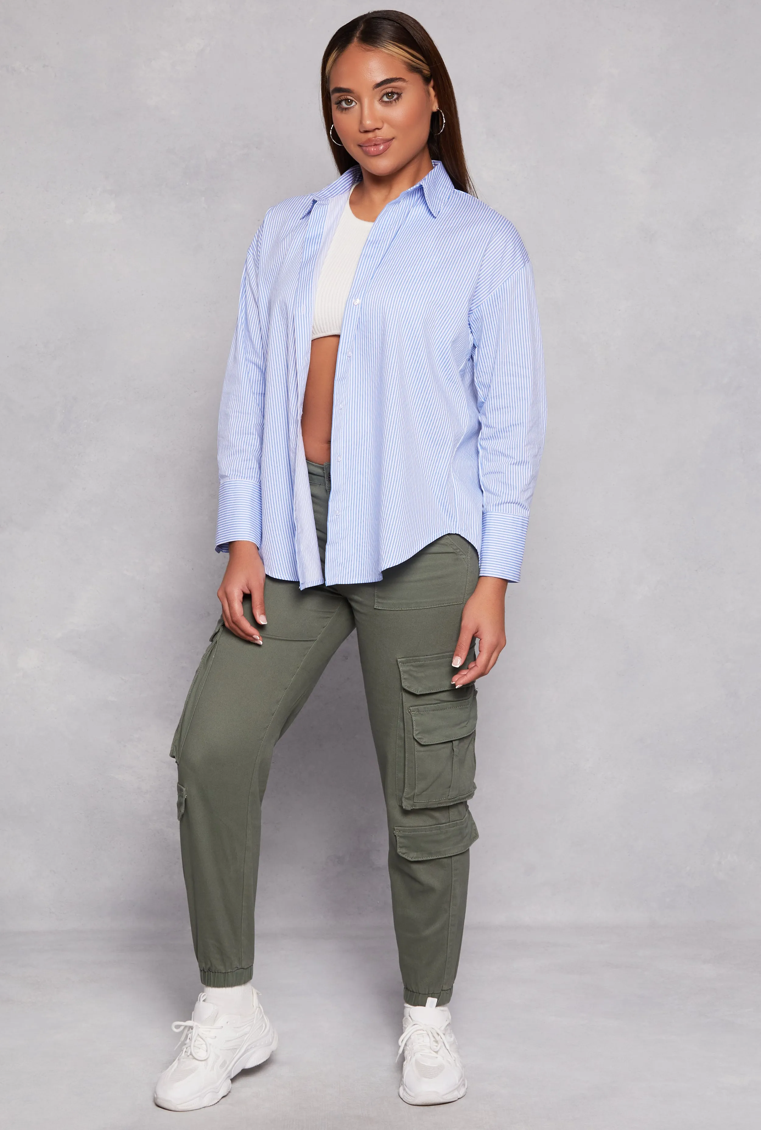 Striped Button Down Shirt sold by Rainbow product image thumbnail 2