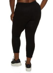 Plus Size Brushed Knit High Waist Leggings sold by Rainbow