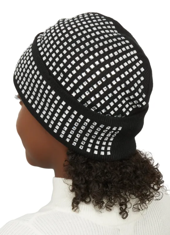 Rhinestone Studded Beanie sold by Rainbow