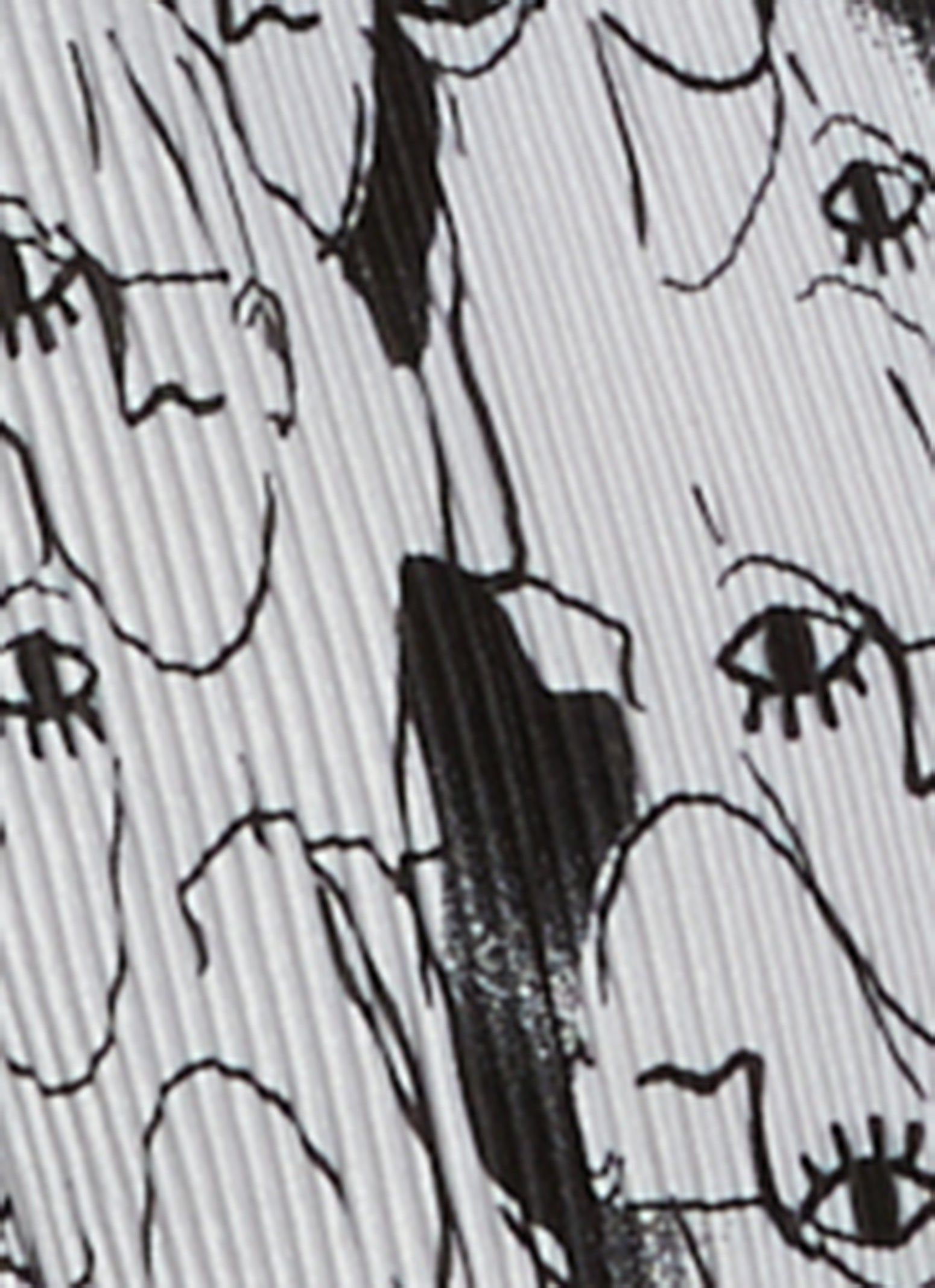 Plisse Face Print Wide Leg Pants sold by Rainbow product image thumbnail 3