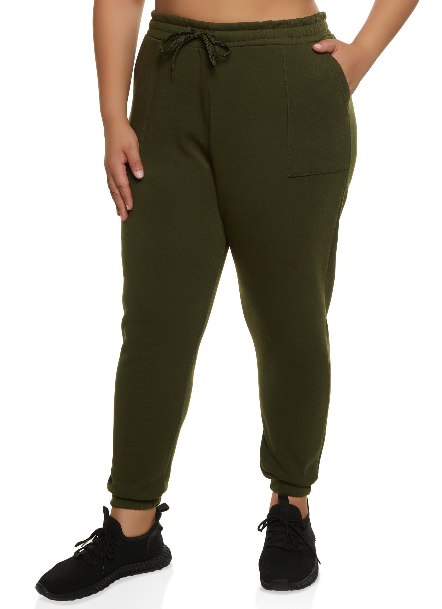 Plus Size Fleece Drawstring Sweatpants sold by Rainbow