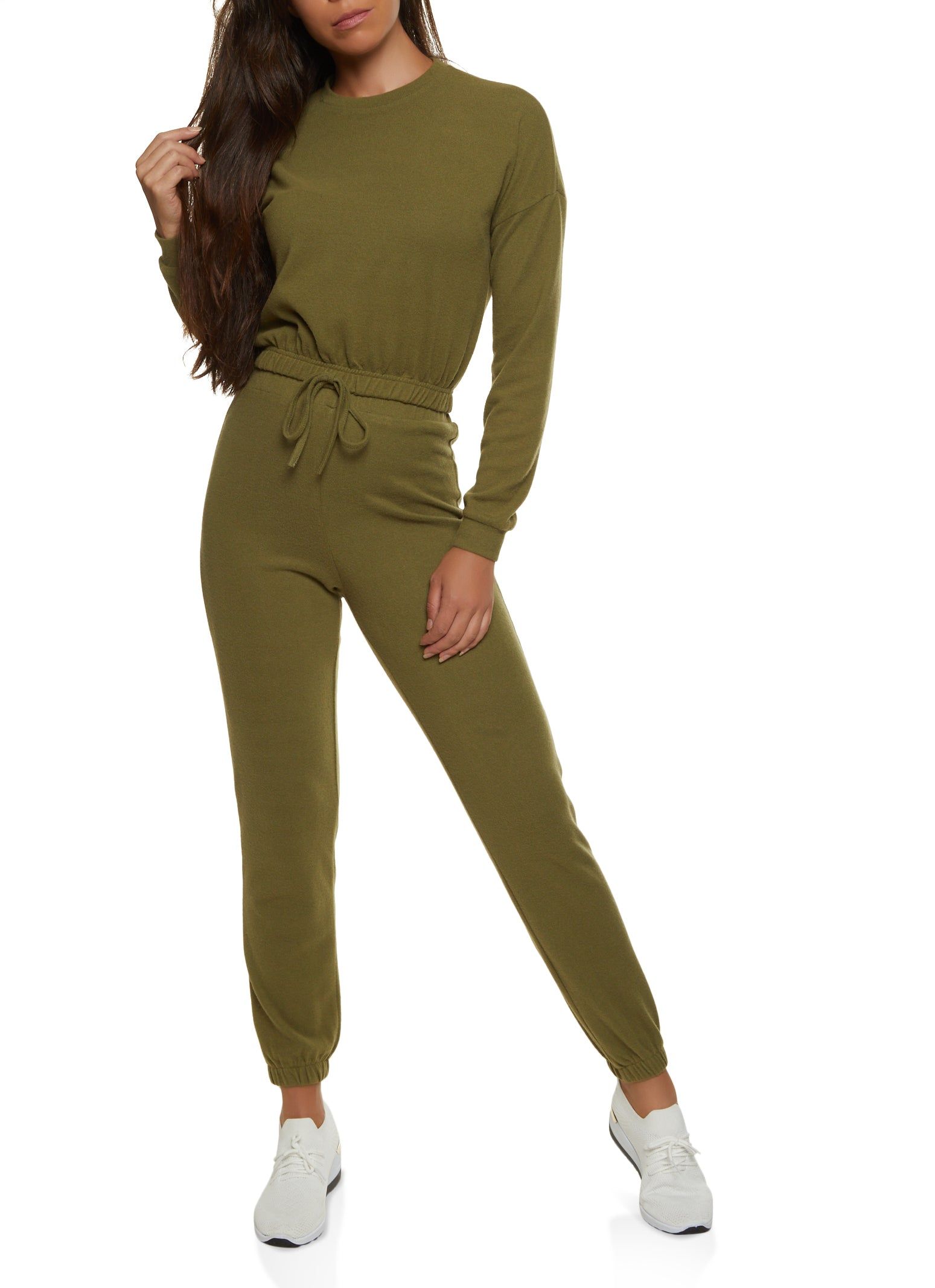 Fleece Drawstring Hem Pullover Sweatshirt sold by Rainbow product image thumbnail 2