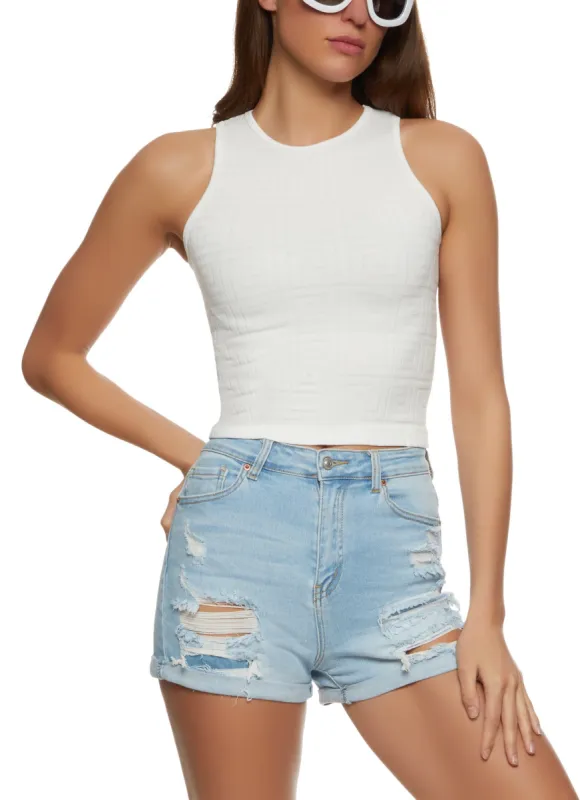 Seamless Textured Tank Top sold by Rainbow