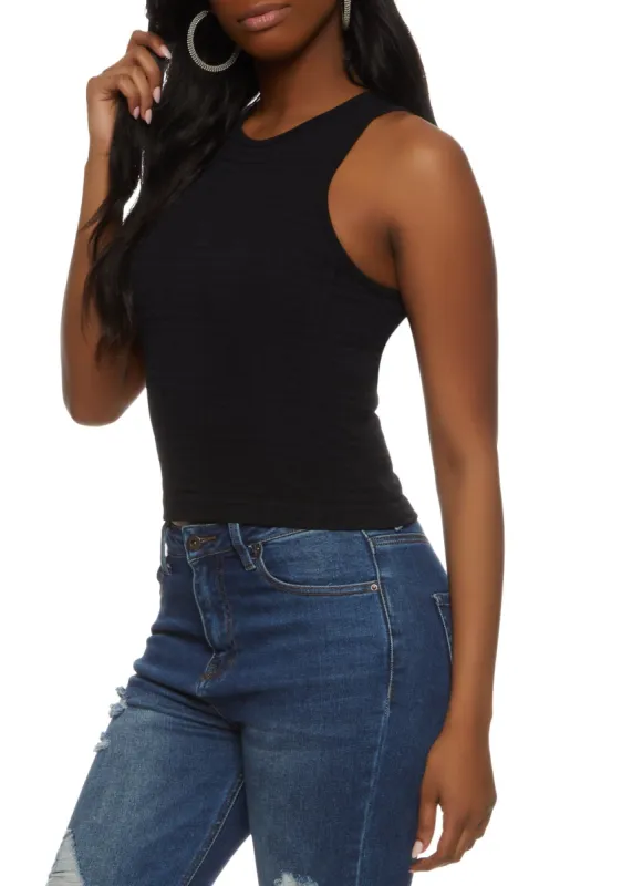 Seamless Textured Tank Top sold by Rainbow