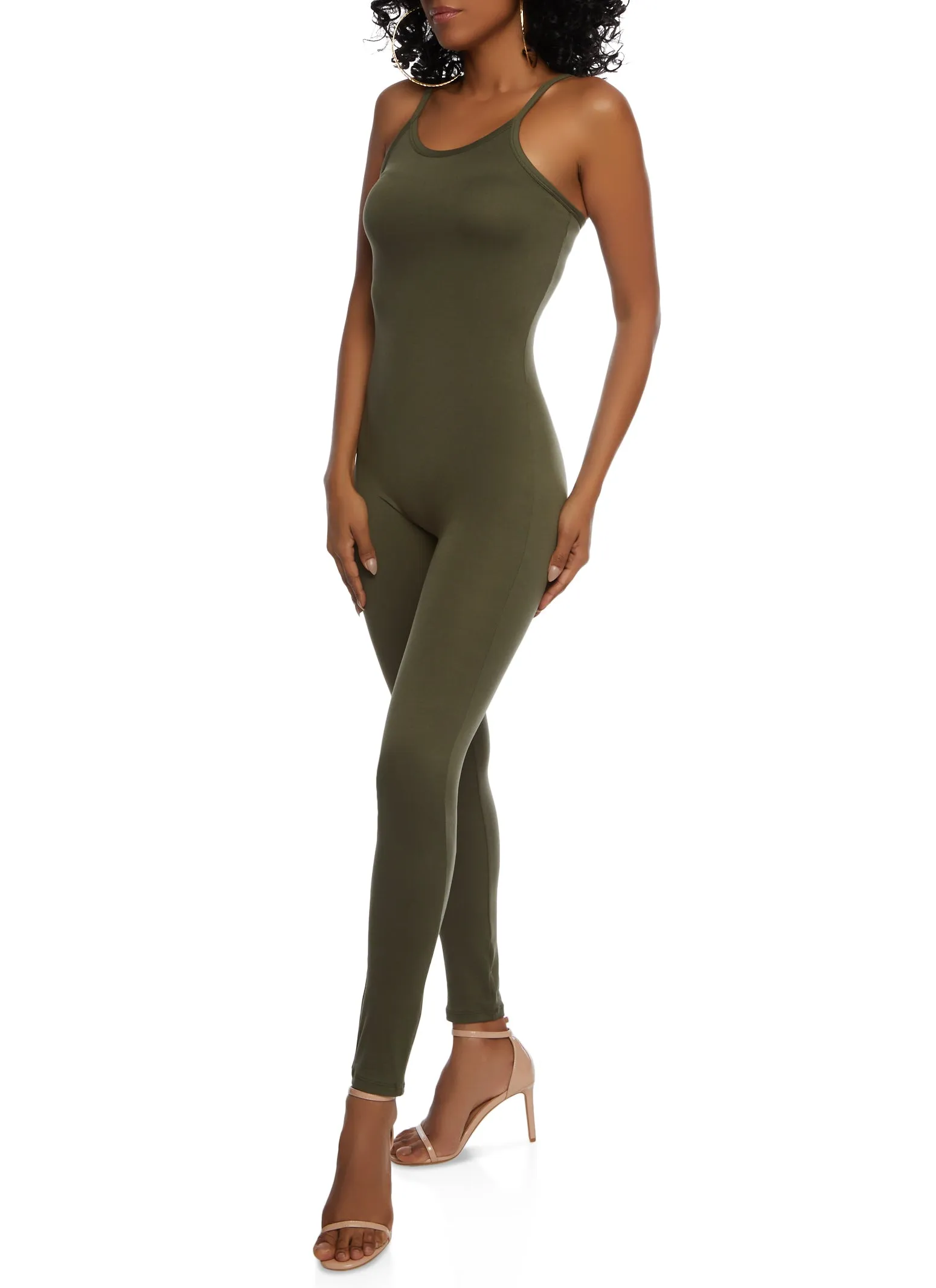 Solid Scoop Neck Cami Jumpsuit sold by Rainbow product image thumbnail 2