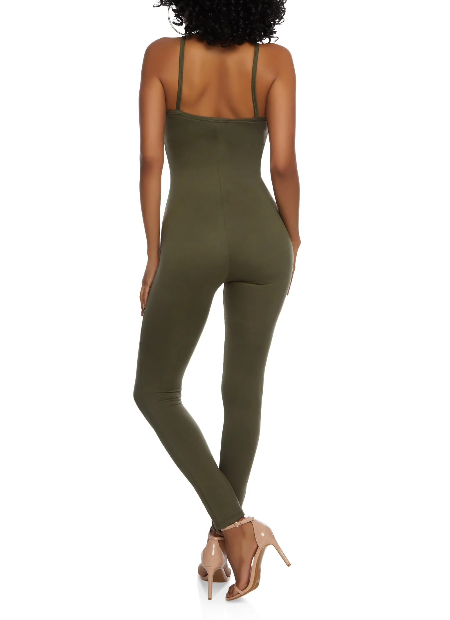 Solid Scoop Neck Cami Jumpsuit sold by Rainbow product image thumbnail 3