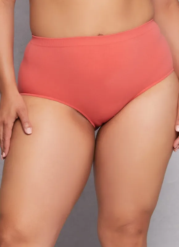 Plus Size Basic Seamless Bikini Panty sold by Rainbow