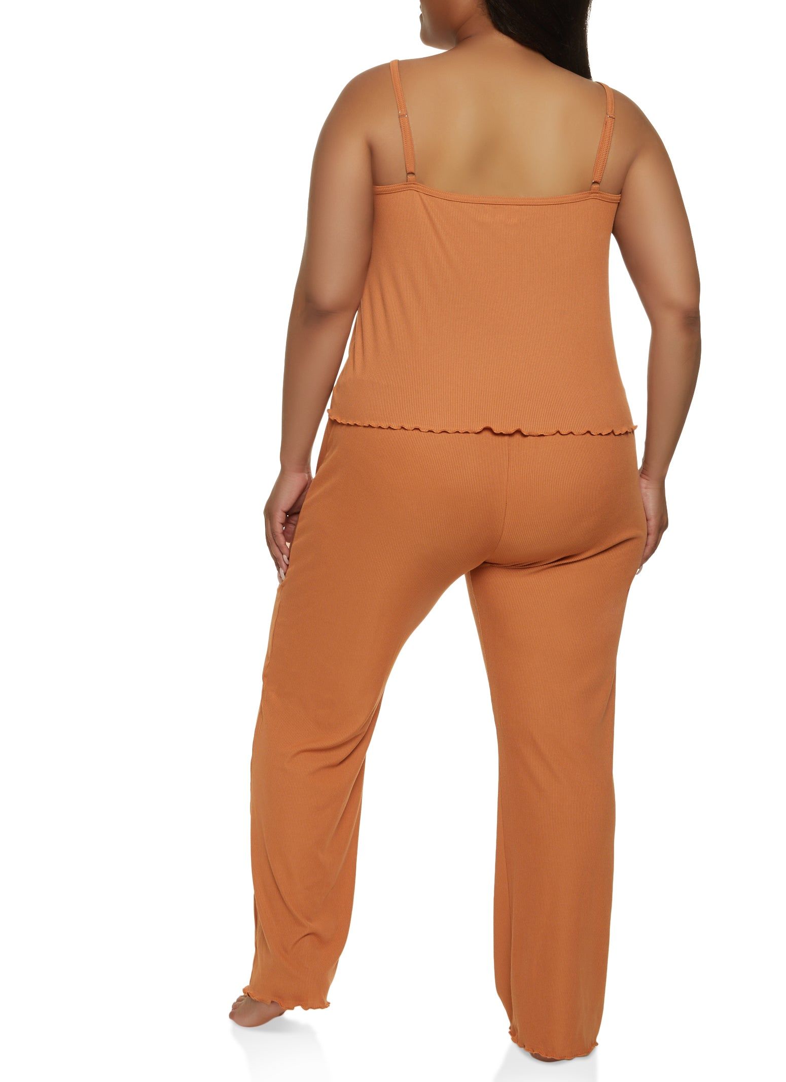 Plus Size Lettuce Edge Pajama Cami and Pants sold by Rainbow product image thumbnail 3