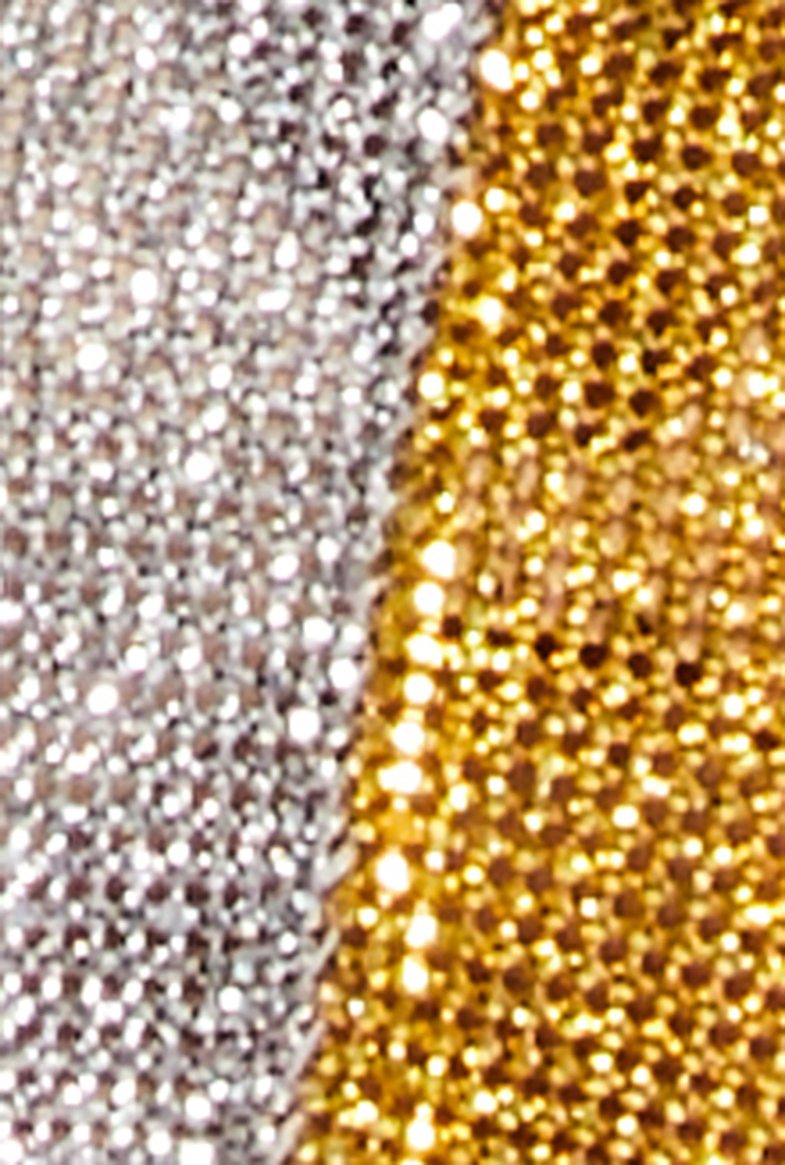 Metallic Rhinestone Cowl Neck Cropped Tank Top sold by Rainbow product image thumbnail 4