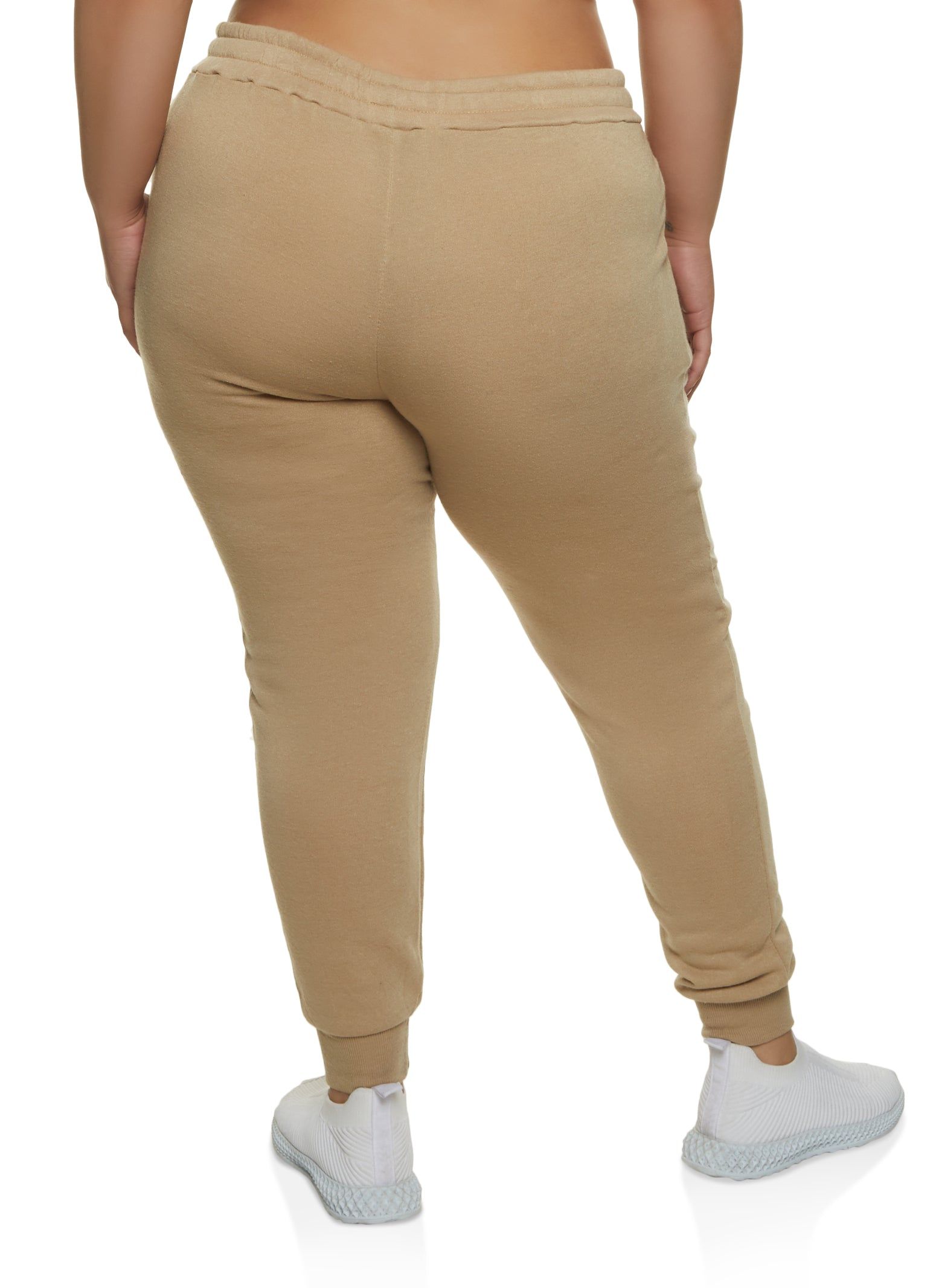 Plus Size Fleece High Waisted Joggers sold by Rainbow product image thumbnail 2