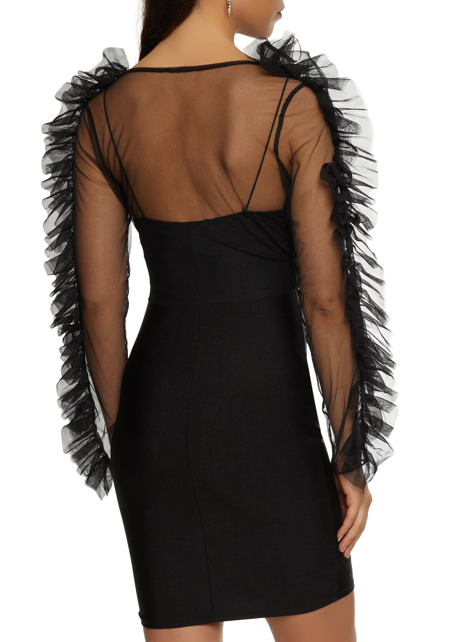 Ruffled Tulle Tie Front Top sold by Rainbow product image thumbnail 2