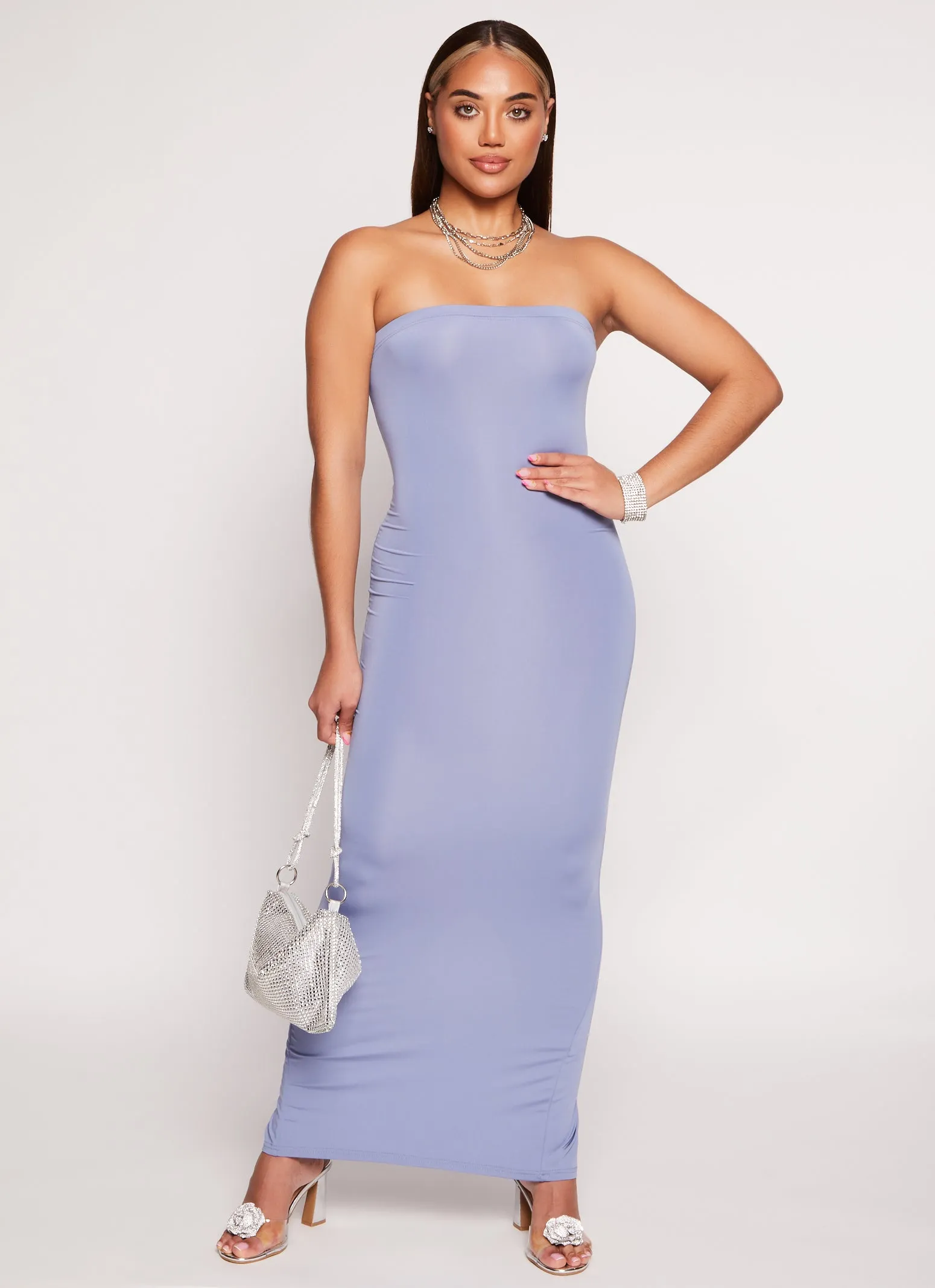 Daisy Solid Maxi Tube Dress sold by Rainbow product image thumbnail 2