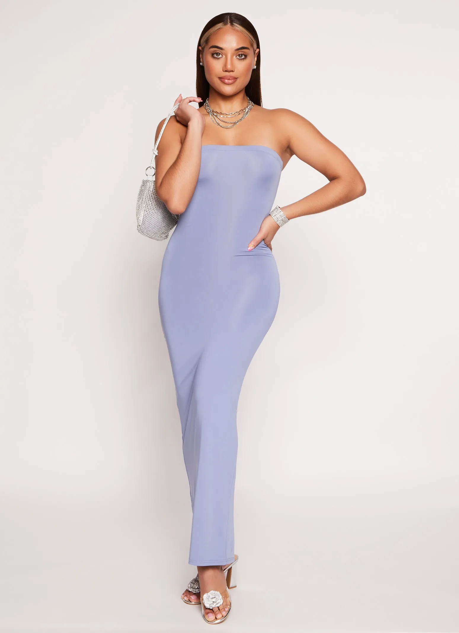 Daisy Solid Maxi Tube Dress sold by Rainbow