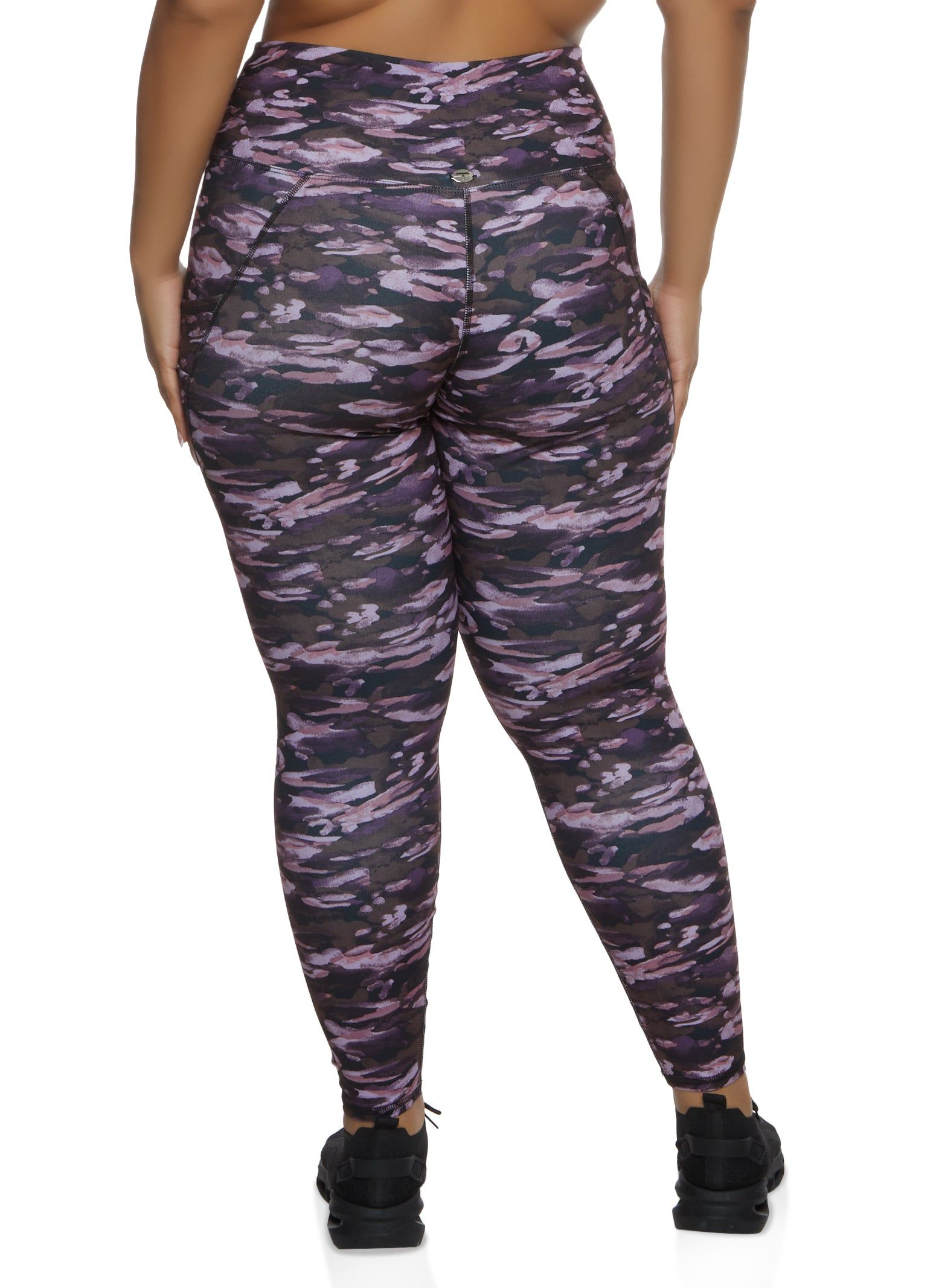 Plus Size Printed High Waist Leggings sold by Rainbow product image thumbnail 2