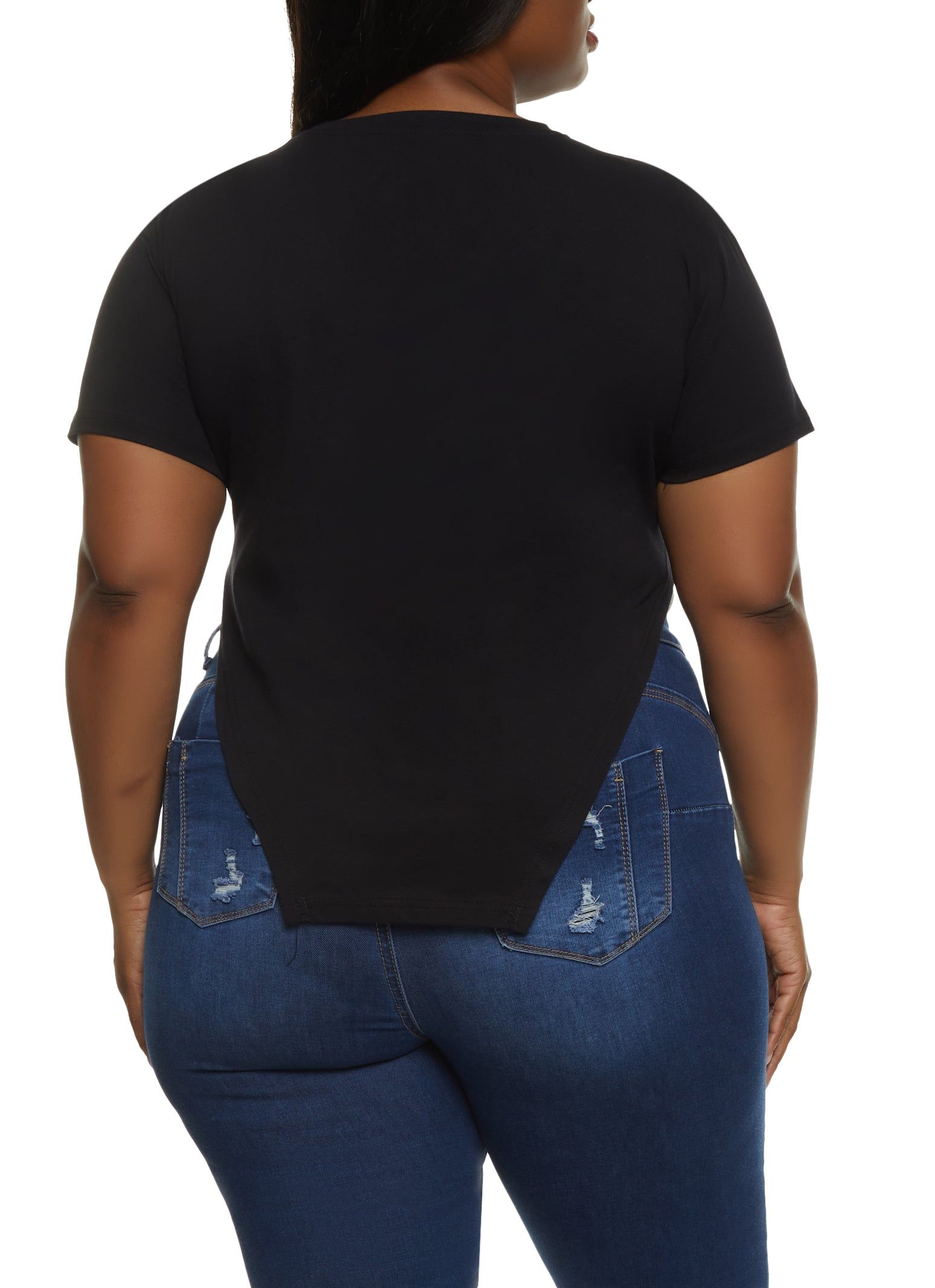 Plus Size Queen of The Road Hanky Hem Graphic Tee sold by Rainbow product image thumbnail 2