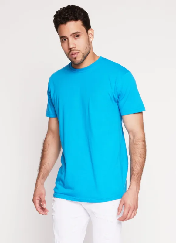 Mens Basic Crew Neck T Shirt sold by Rainbow