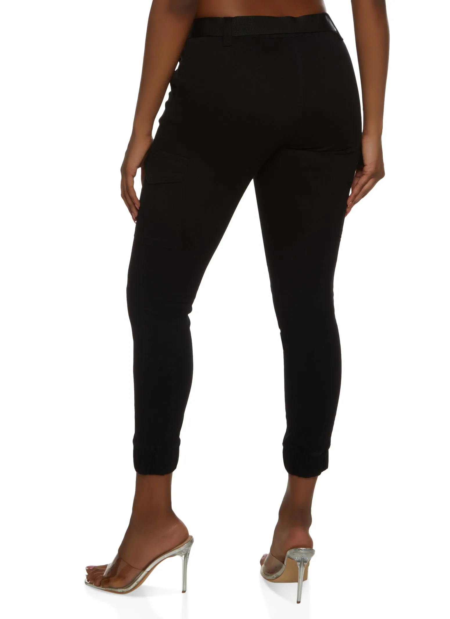 Almost Famous Belted Cropped Cargo Pants sold by Rainbow product image thumbnail 2