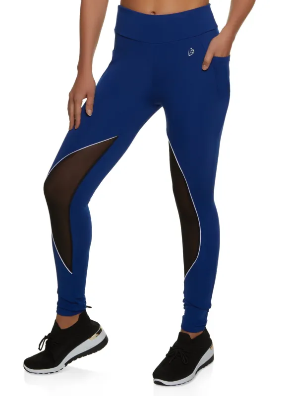 Mesh Insert Pocket Leggings sold by Rainbow