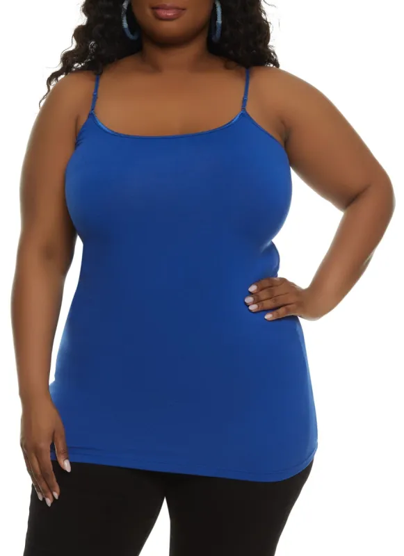Plus Size Solid Scoop Neck Cami sold by Rainbow
