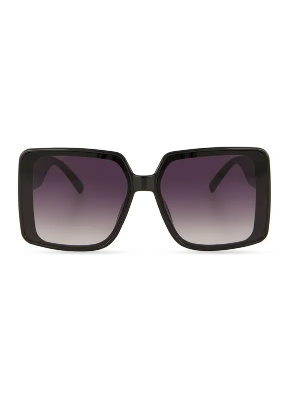 Metallic Detail Ombre Lens Oversized Sunglasses sold by Rainbow