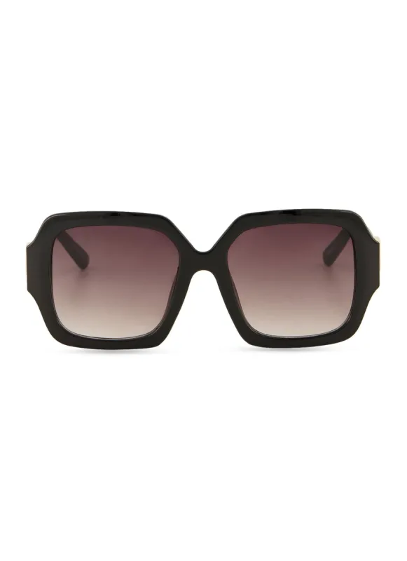 Metallic Arm Detail Square Sunglasses sold by Rainbow