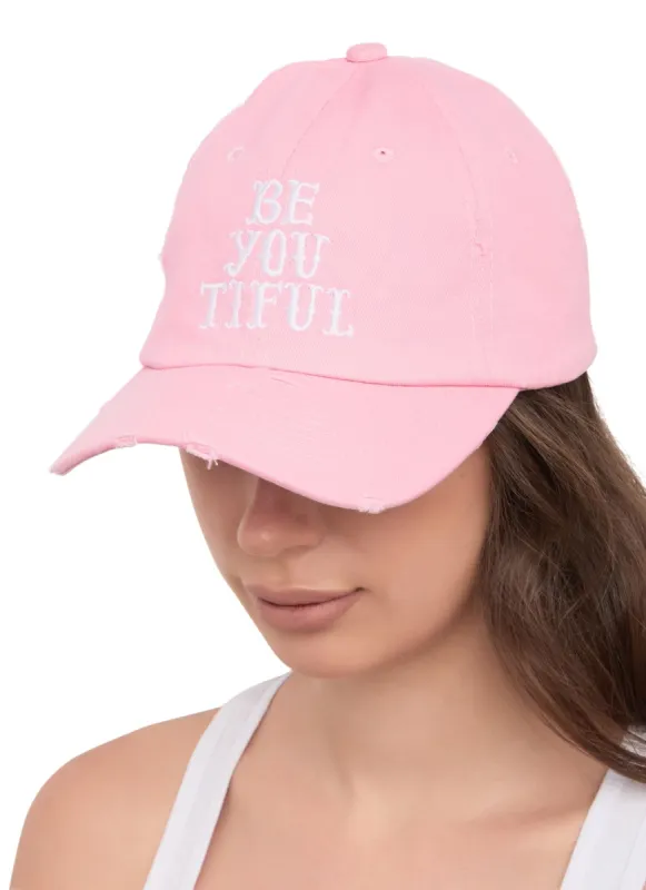 Be You Tiful Baseball Hat sold by Rainbow