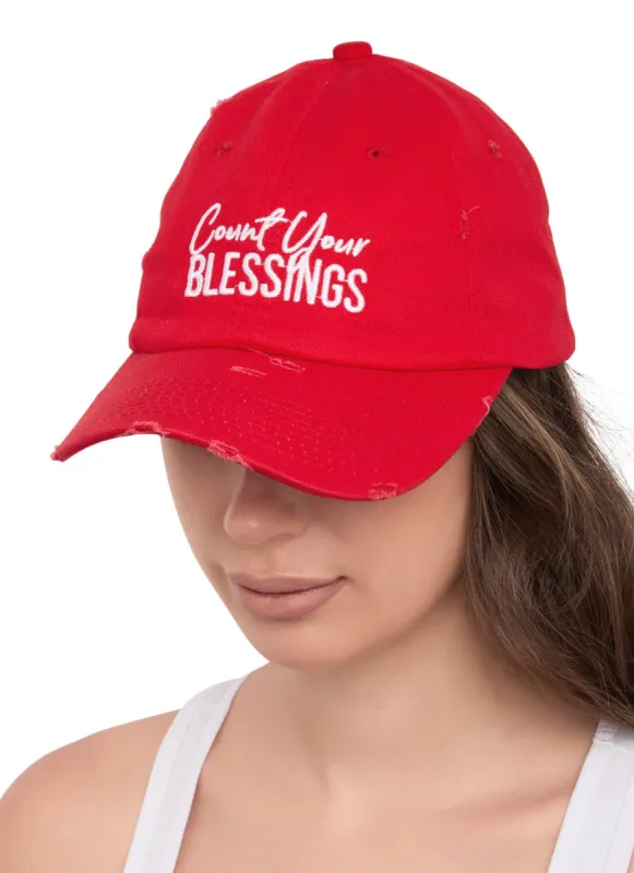 Count Your Blessings Baseball Cap sold by Rainbow