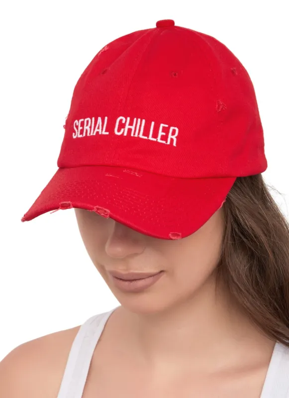 Serial Chiller Embroidered Baseball Cap sold by Rainbow