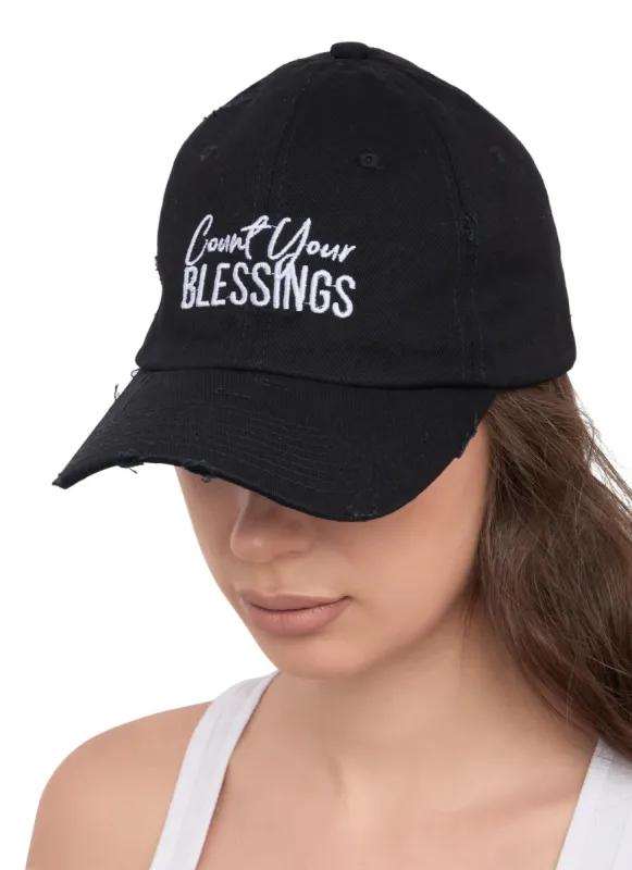 Count Your Blessings Baseball Cap sold by Rainbow
