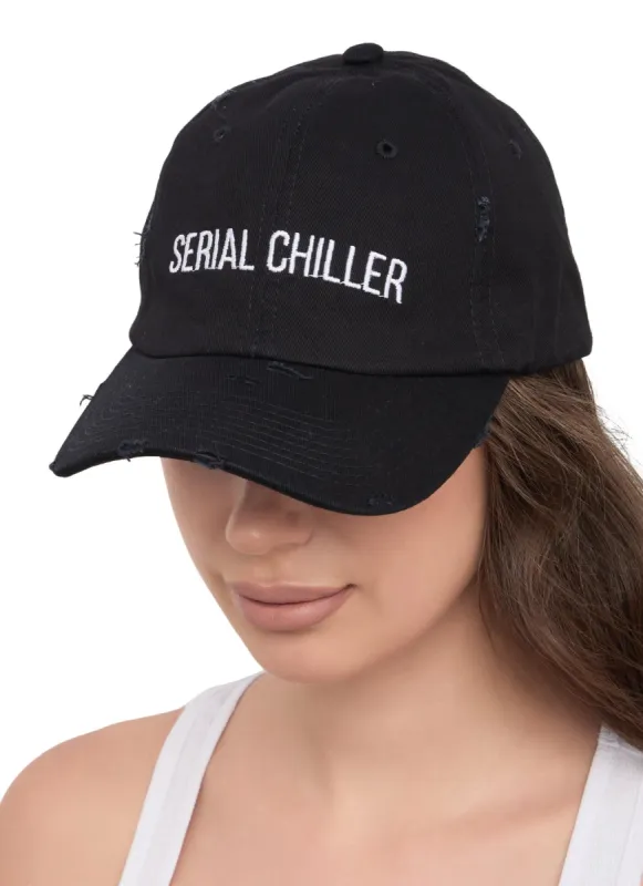 Serial Chiller Embroidered Baseball Cap sold by Rainbow