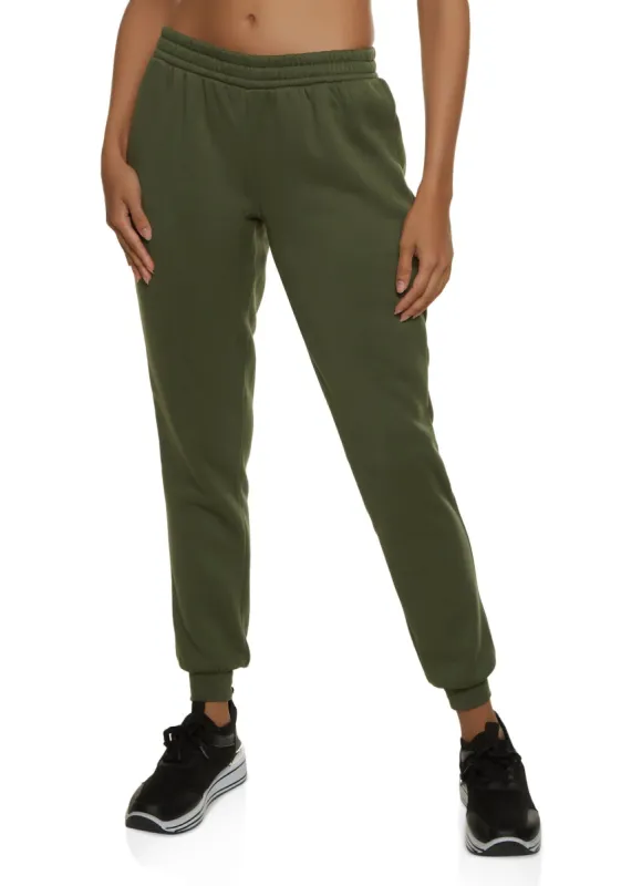 Elastic Waist Fleece Joggers sold by Rainbow