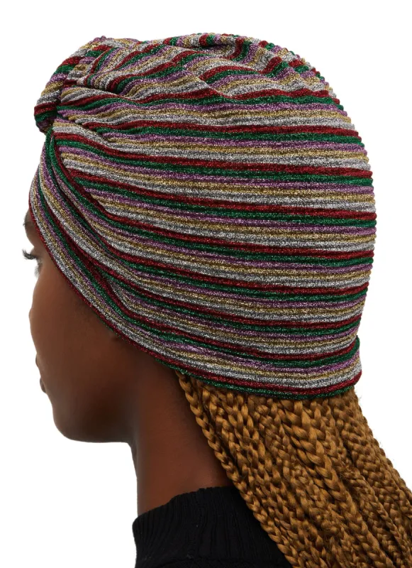 Lurex Knot Headwrap Turban sold by Rainbow