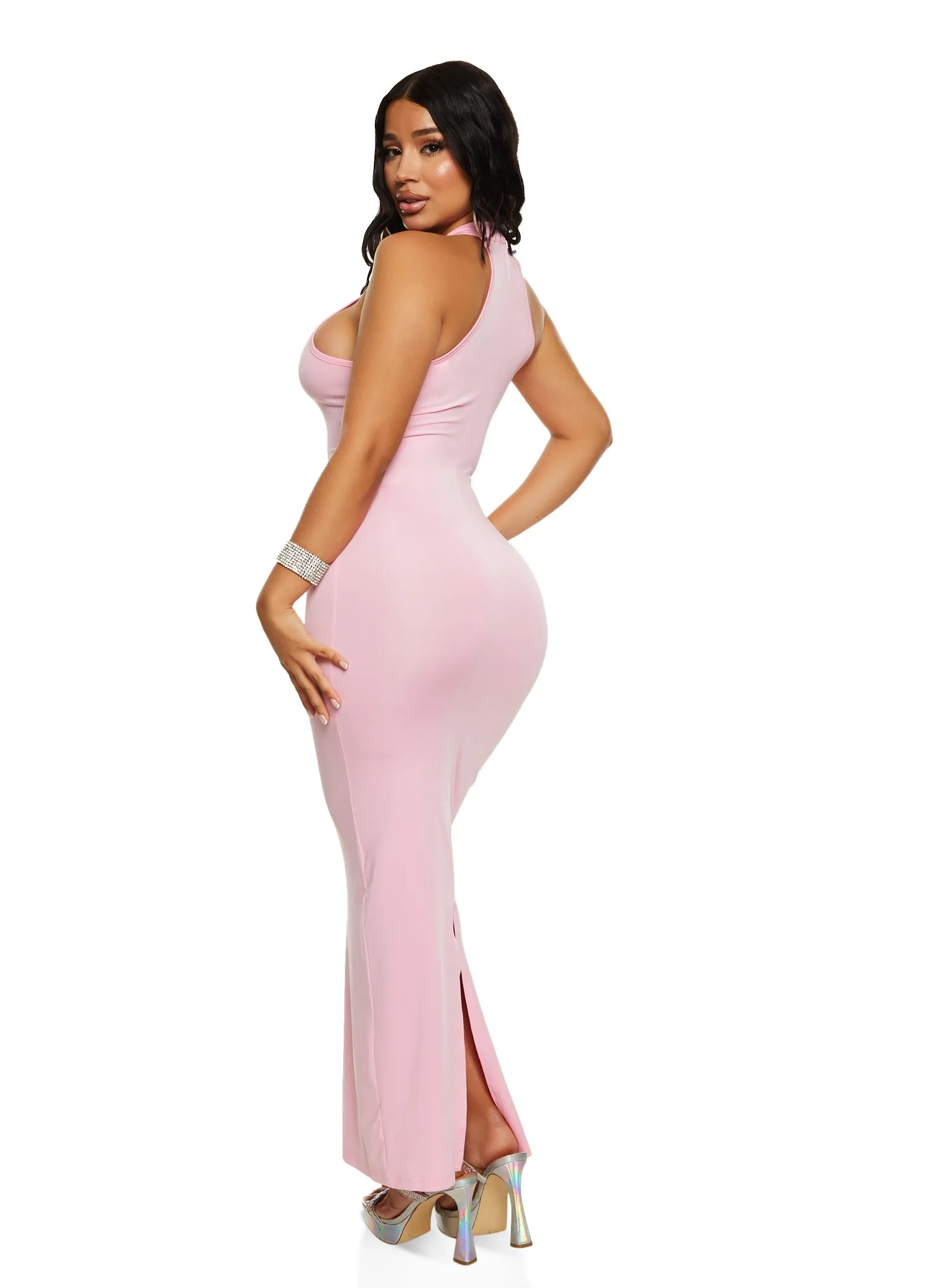 Daisy Mock Neck Tank Maxi Dress sold by Rainbow product image thumbnail 3