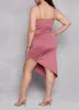 Plus Size Scoop Neck Asymmetrical Hem Cami Dress sold by Rainbow
