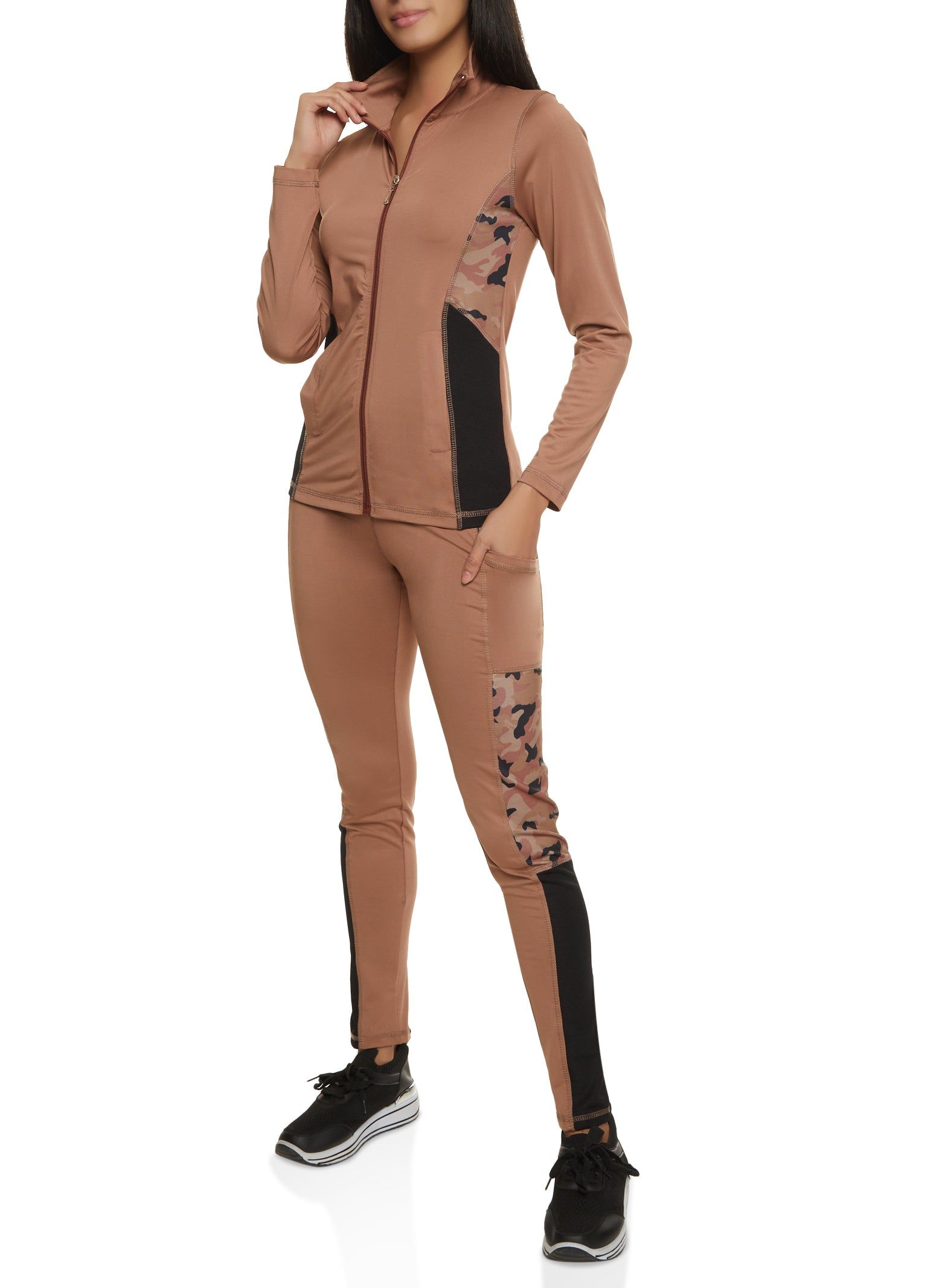 Color Block Camo Detail Track Jacket sold by Rainbow product image thumbnail 2