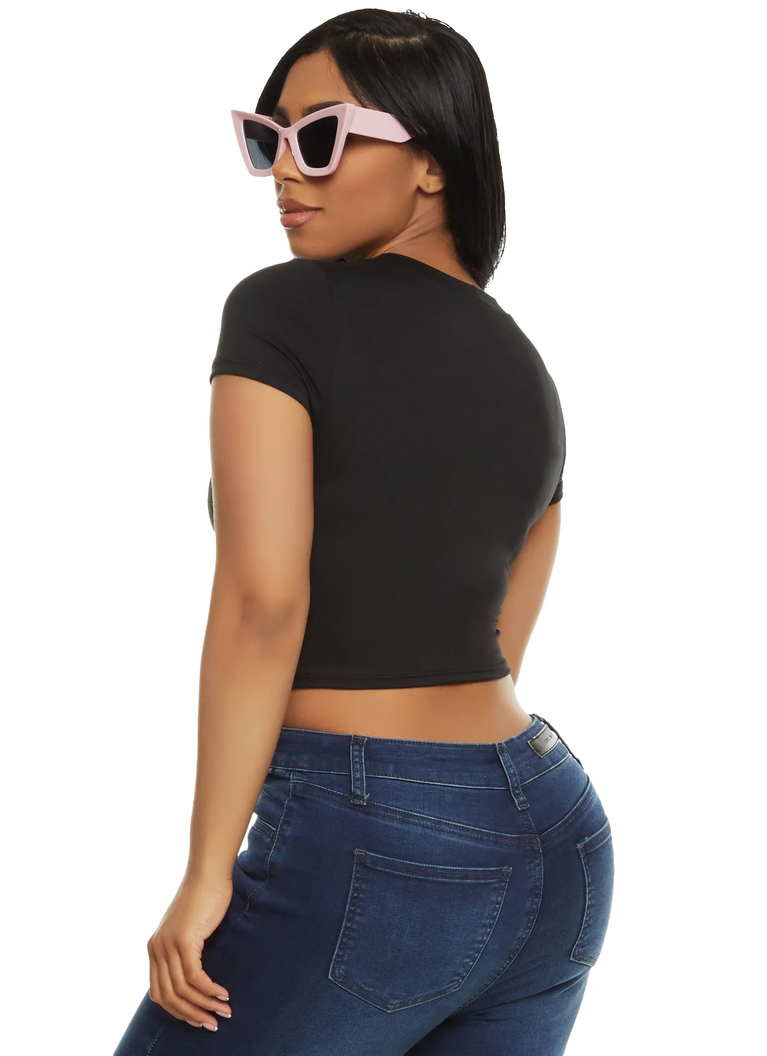 Bow Cropped Graphic Tee sold by Rainbow product image thumbnail 2