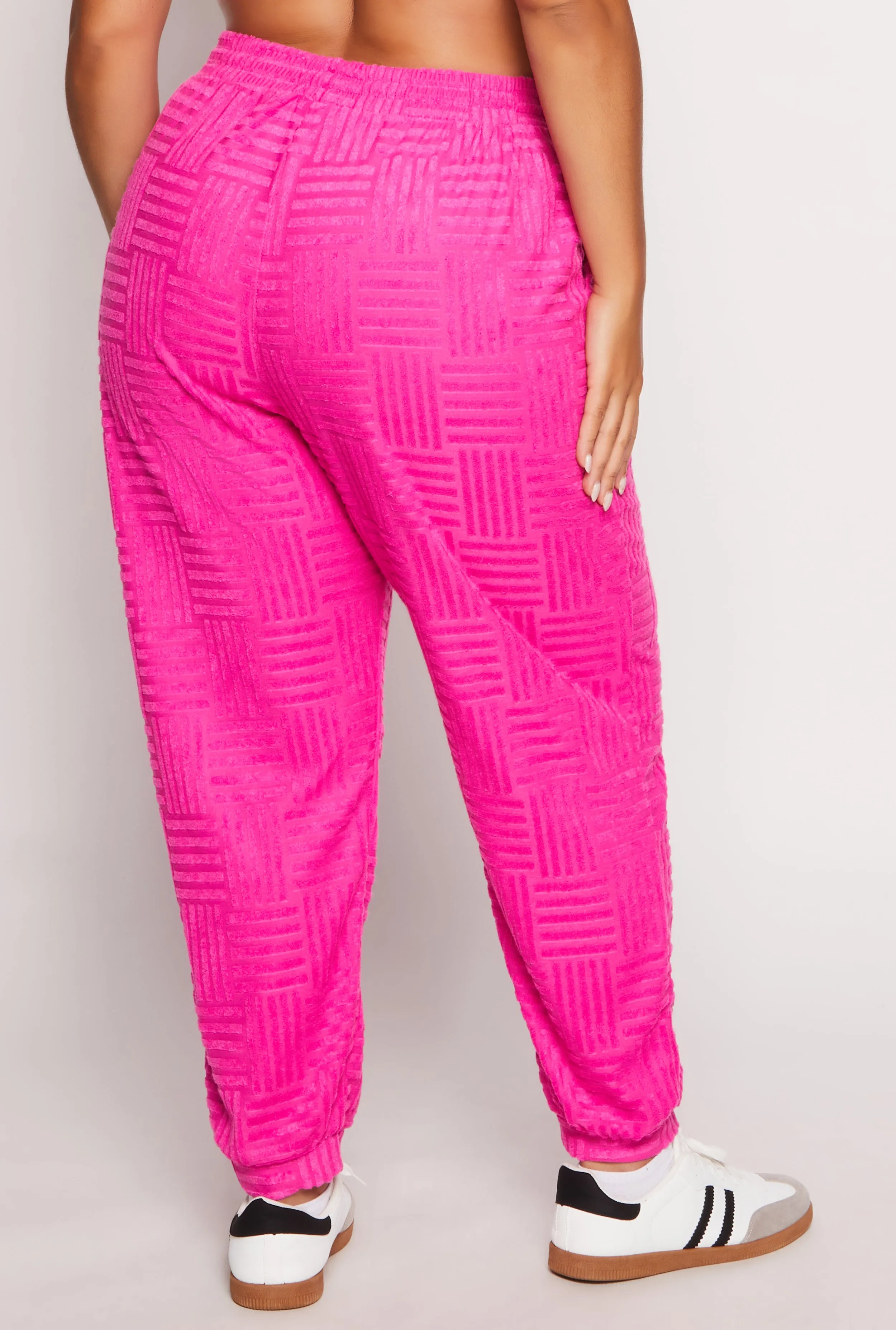 Plus Size Chenille Drawstring Joggers sold by Rainbow product image thumbnail 3