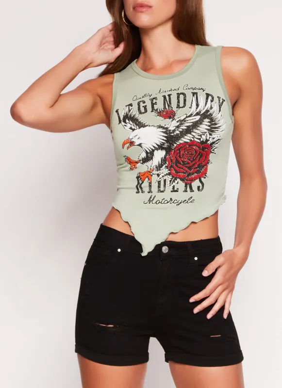 Legendary Lettuce Edge Crop Top sold by Rainbow