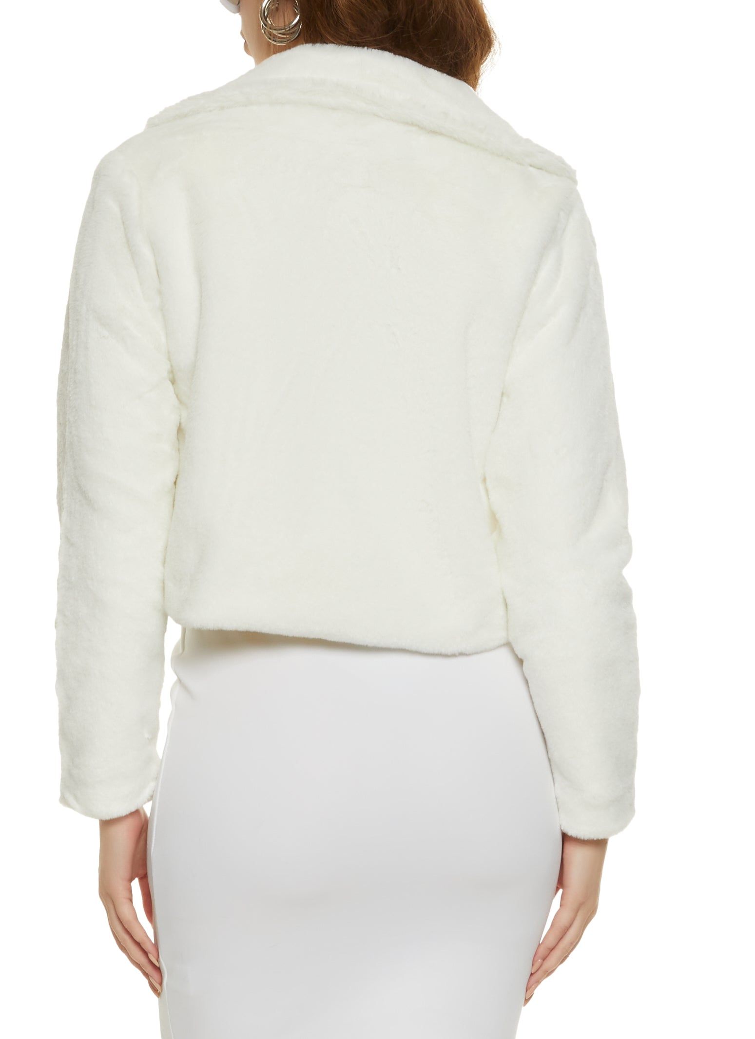 Faux Fur Open Front Cropped Jacket sold by Rainbow product image thumbnail 2