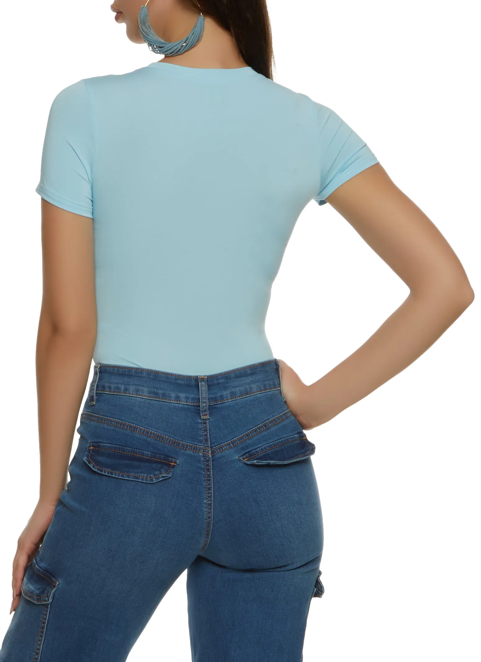 Basic Crew Neck Bodysuit sold by Rainbow product image thumbnail 3