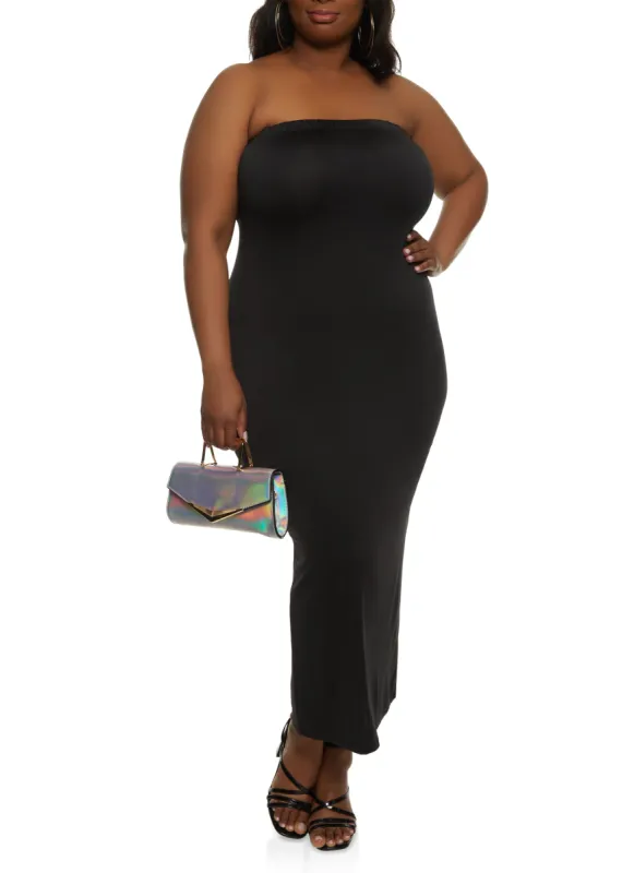 Plus Size Tube Maxi Dress sold by Rainbow