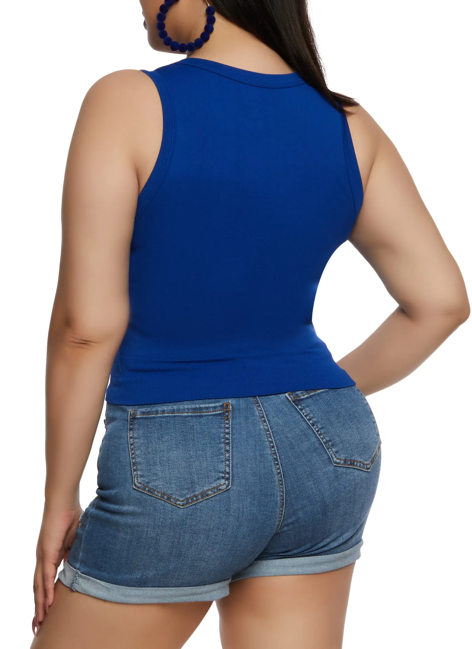 Plus Size Seamless Scoop Neck Tank Top sold by Rainbow product image thumbnail 3