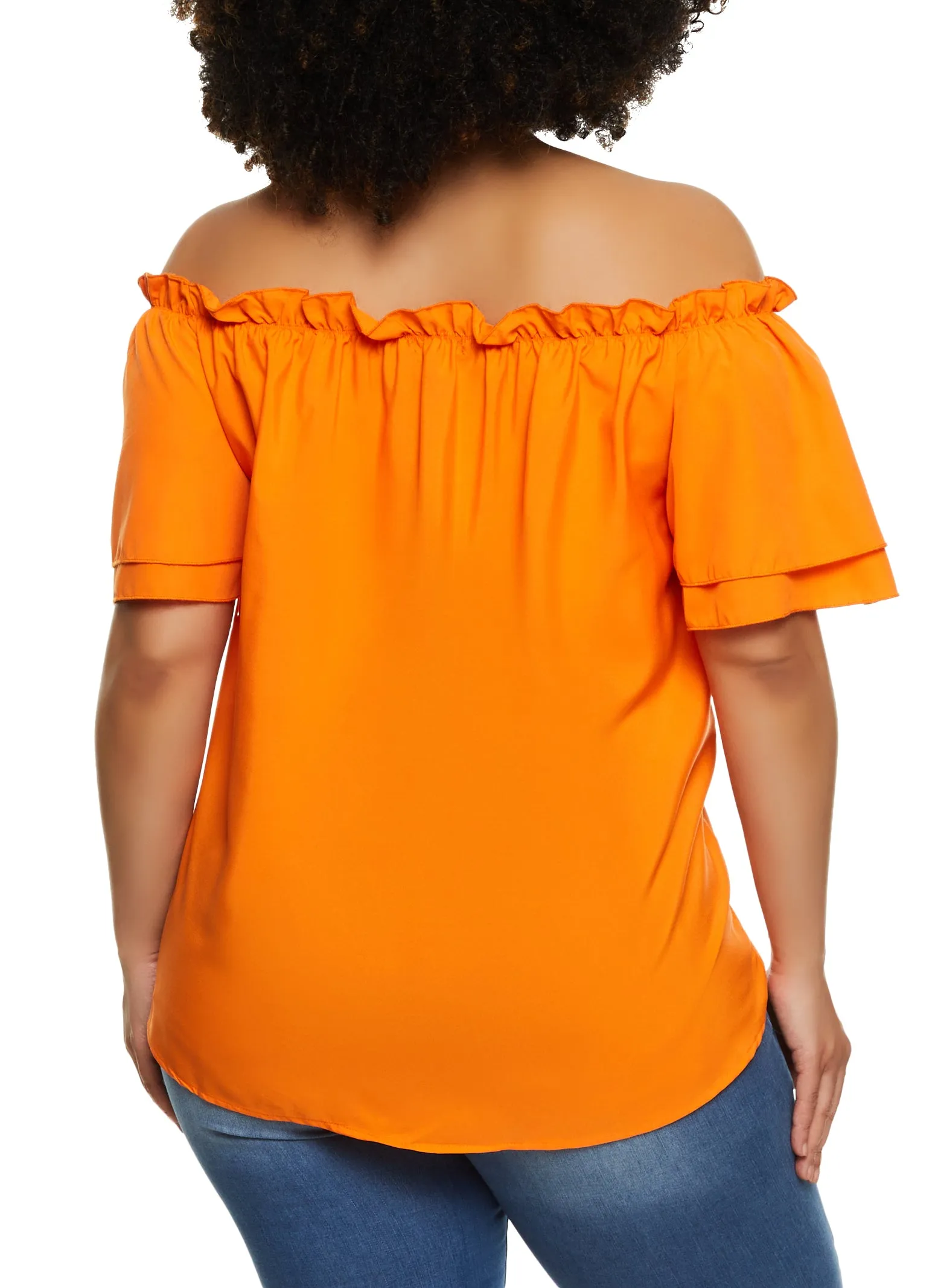 Plus Size Off the Shoulder Bow Front Blouse sold by Rainbow product image thumbnail 3