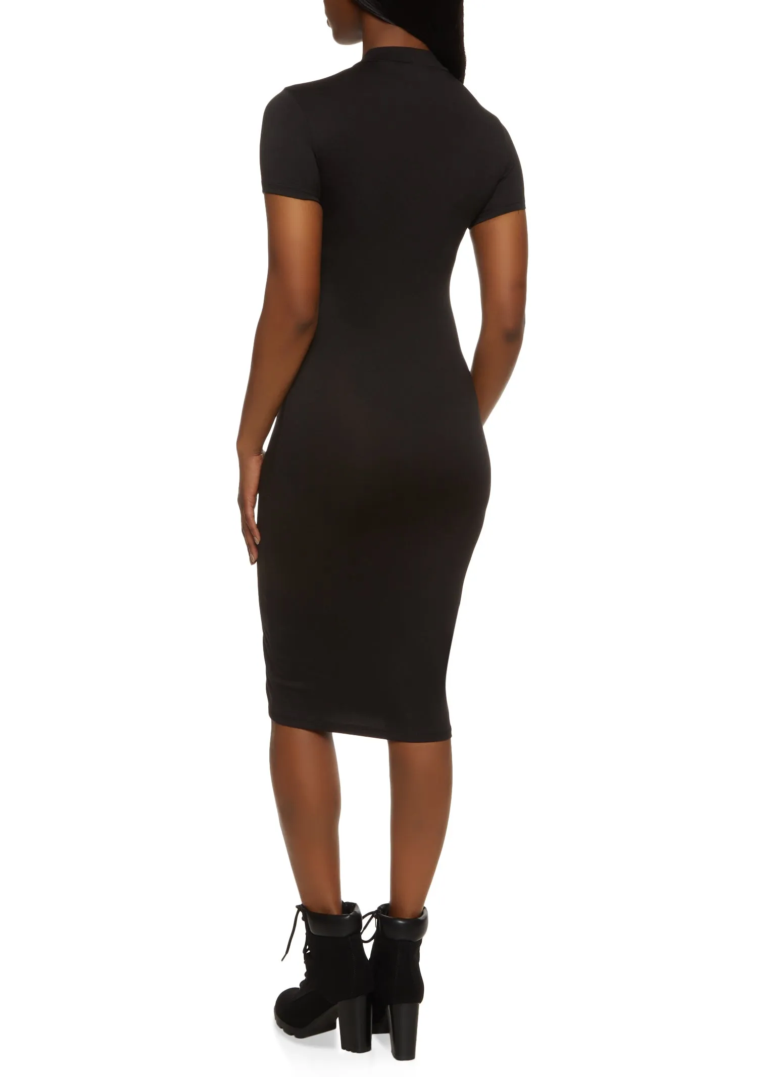 Short Sleeve T Shirt Midi Dress sold by Rainbow product image thumbnail 3