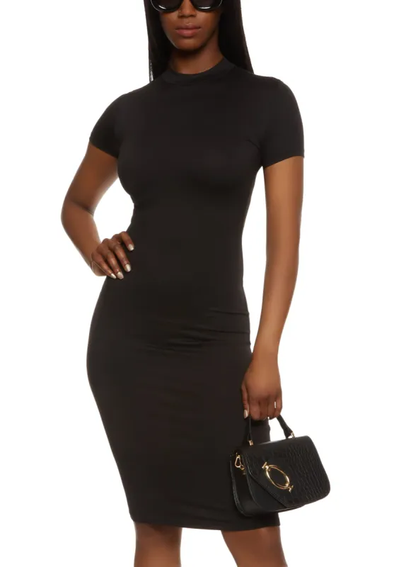 Short Sleeve T Shirt Midi Dress sold by Rainbow
