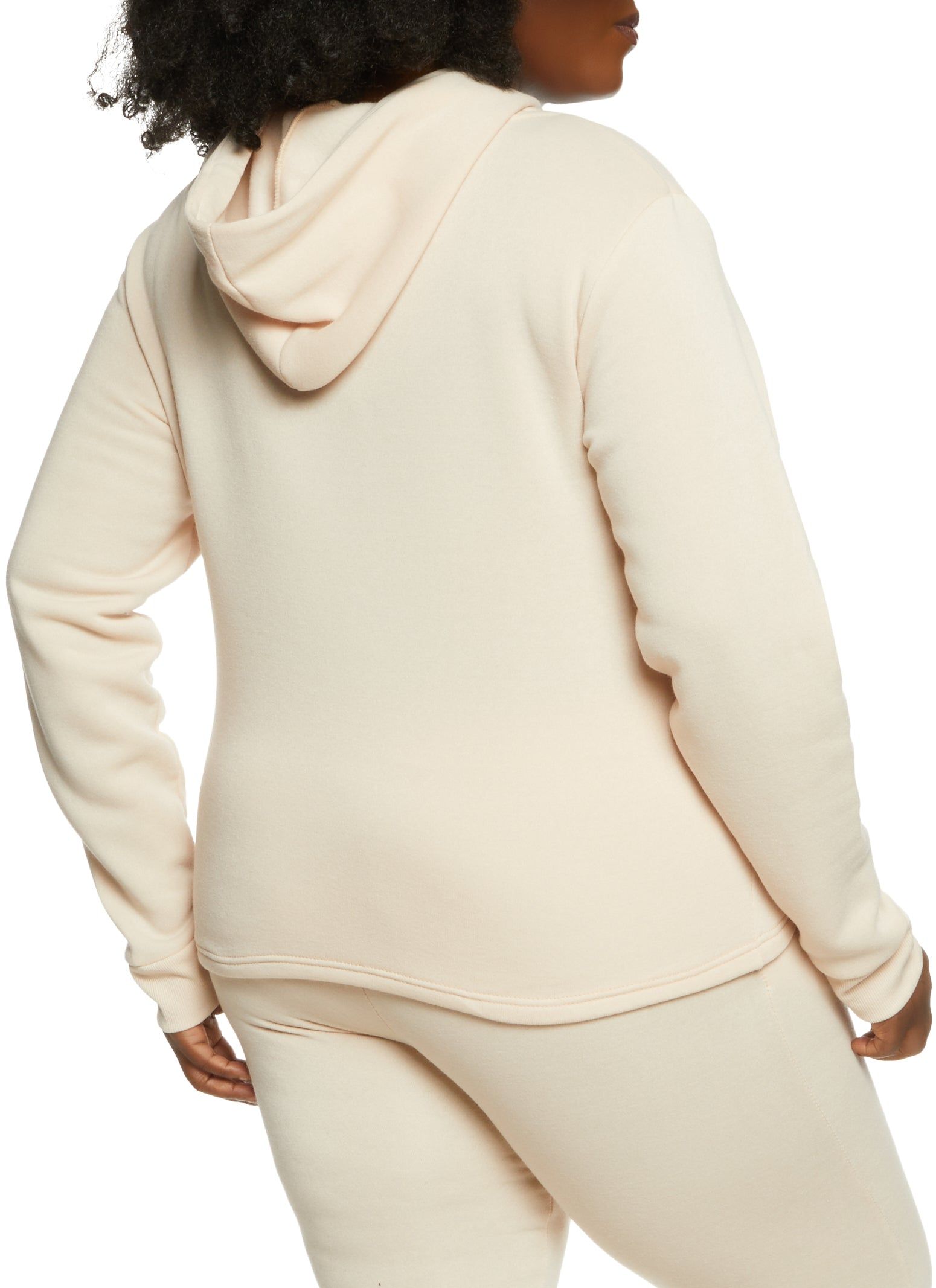 Plus Size Solid Pullover Hoodie sold by Rainbow product image thumbnail 3