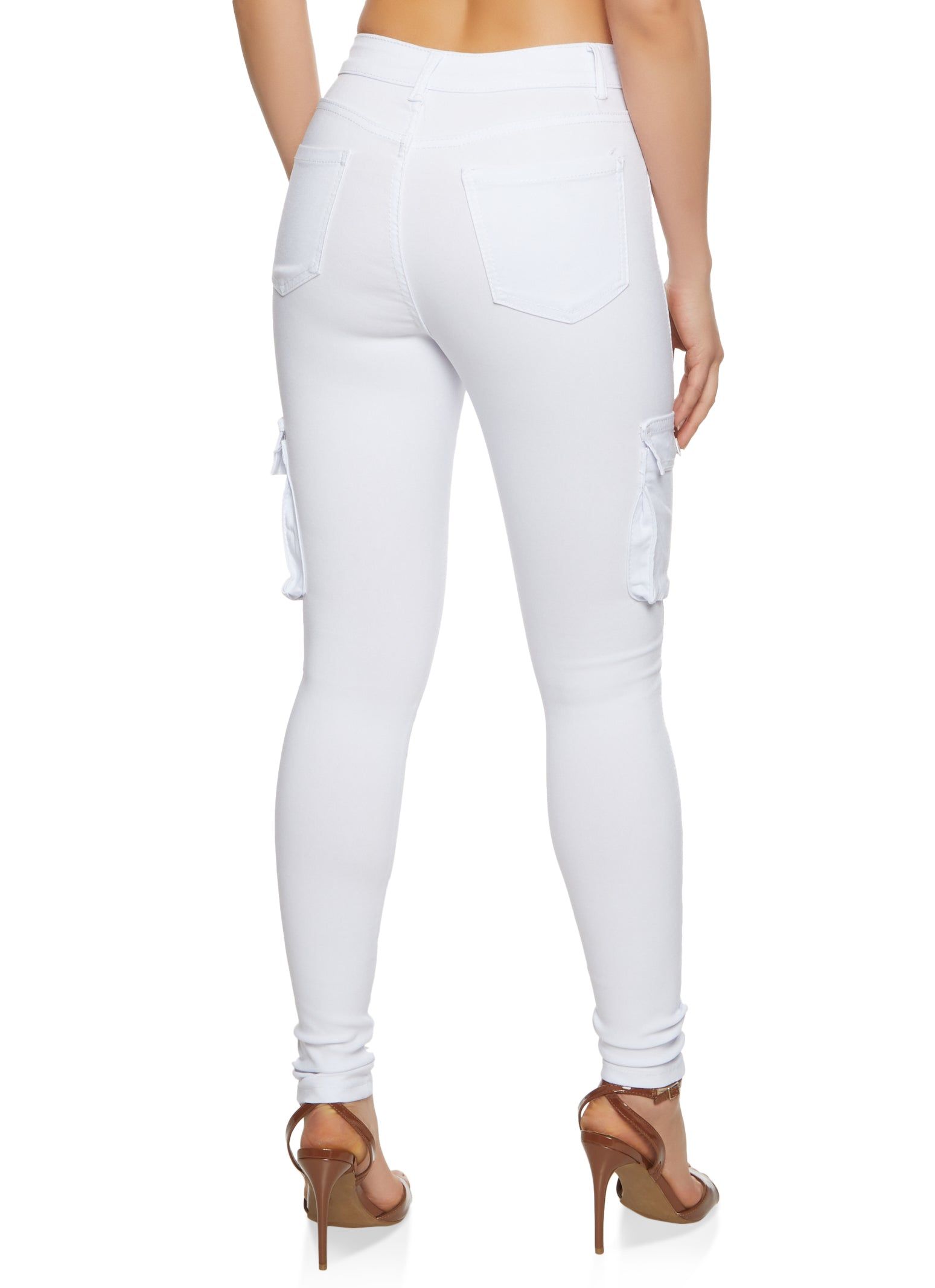 Hyperstretch Buttoned Skinny Cargo Pants sold by Rainbow product image thumbnail 2